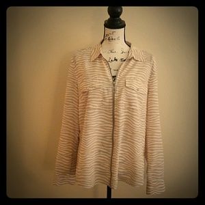 Michael Kors Zip Front Camp Shirt